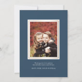 星輝く |ハッピーホリデー写真 シーズンカード (裏面)