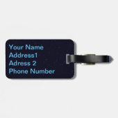 星輝く ラゲッジタグ (裏面横)