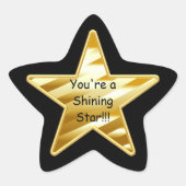 星輝く 星シール (正面)