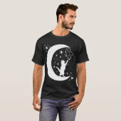 星遊の月明かりの猫 Tシャツ (正面フル)
