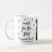 星達の卒業のリーチカスタムGrad写真 コーヒーマグカップ (左)