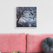 星野のカラス キャンバスプリント (インサイチュ (リビング))