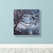 星野のカラス キャンバスプリント (インサイチュ (ウッドフロア))