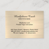 *～*星金ゴールドグリッター 名刺 (裏面)