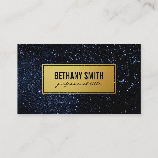 星金ゴールド枠 名刺 (正面)