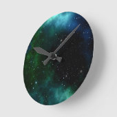 星銀河グラデーション ラウンド壁時計 (傾斜)