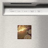 星間に浮いているバッキーボール宇宙 マグネット (インサイチュ (食洗機))