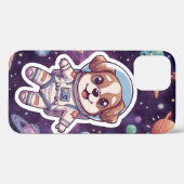 星間の足 – かわいい宇宙犬in冒険 Case-Mate iPhoneケース (裏面 (横))