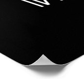 星間ガルガントゥアのロゴ白 ポスター (角)