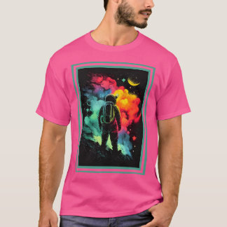 星間宇宙飛行士鮮やか探査 Tシャツ