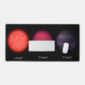 星間旅行者に見られる茶色のドワーフ。 デスクマット (キーボード&マウス)