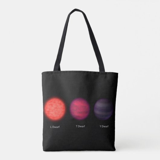 星間旅行者に見られる茶色のドワーフ。 トートバッグ (裏面)