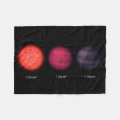 星間旅行者に見られる茶色のドワーフ。 フリースブランケット (正面(横))