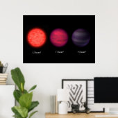 星間旅行者に見られる茶色のドワーフ。 ポスター (ホームオフィス)