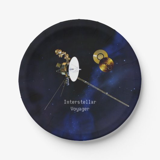 星間航海の宇宙船 ペーパープレート (正面)