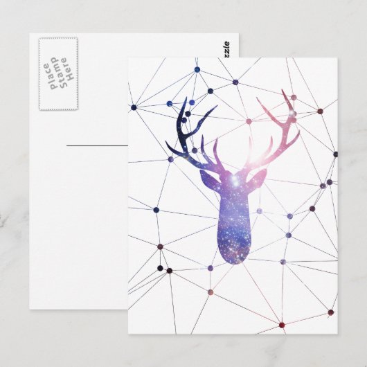 星間鹿 ポストカード (正面/裏面)