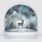 星降る冬の夜の鹿 (裏面)