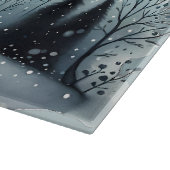 星降る冬の夜の鹿 カッティングボード (角)