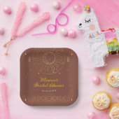 星降る夏の夜の夢のブライダルシャワー ペーパープレート (パーティー)