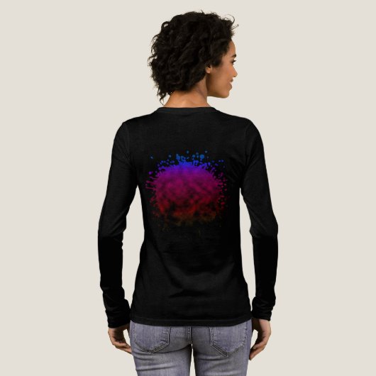 星降る夜の下降 トライブレンドＴシャツ (背面全体)