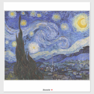 『星降る夜:聖レミの村』(Vincent Van Gogh作) シール