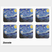 『星降る夜:聖レミの村』(Vincent Van Gogh作) スクエアシール (シート)