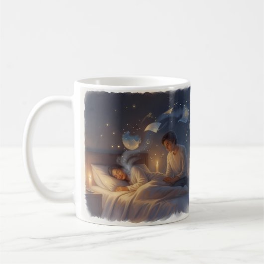 星降る恋のスターミュグ コーヒーマグカップ (左)
