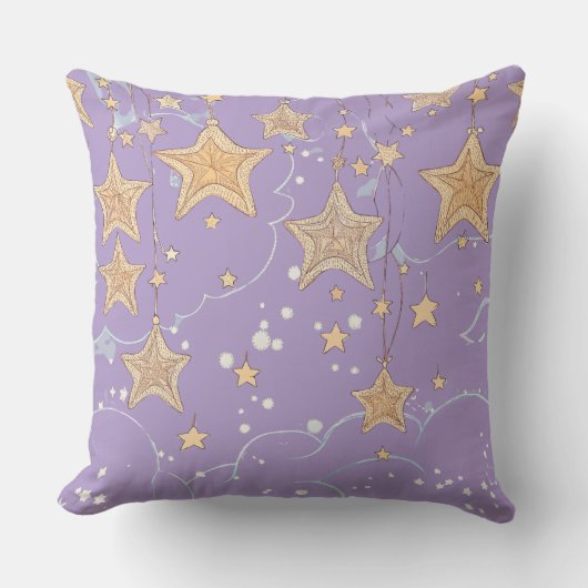 星降る願いスローピロー (50.8cm x 50.8cm) クッション (正面)