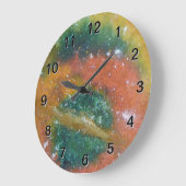 星雲および惑星 ラージ壁時計 (傾斜)