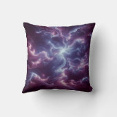 星雲とエーテル模様のデジタルアートを描く クッション (裏面)