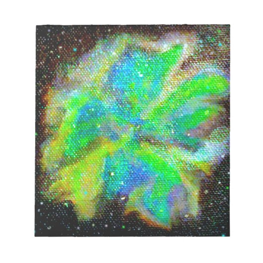 星雲とスターダスト宇宙宇宙シーン ノートパッド (正面)