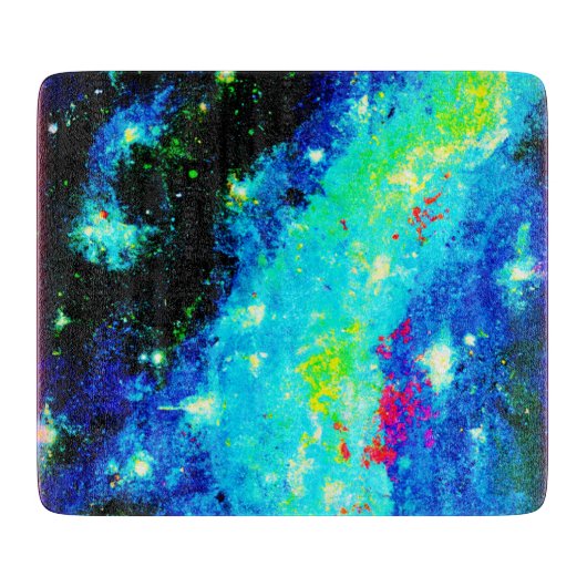 星雲と宇宙宇宙デザイン。買今 カッティングボード (正面)