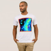 星雲と宇宙宇宙デザイン。買今 Tシャツ (正面フル)