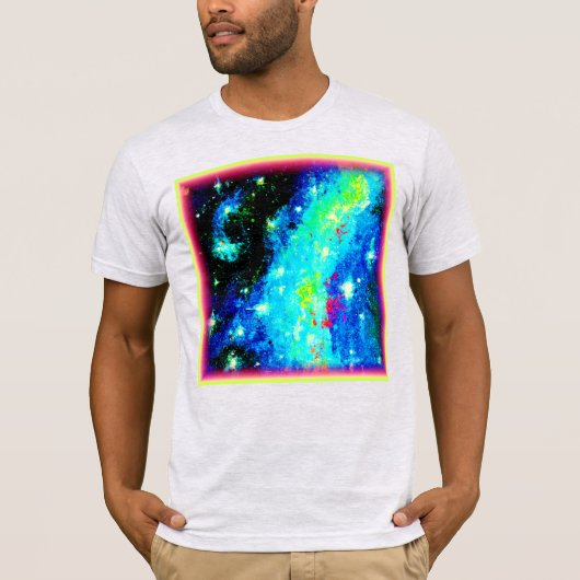 星雲と宇宙宇宙デザイン。買今 Tシャツ (正面)