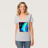 星雲と宇宙宇宙デザイン。買今 Tシャツ (正面フル)