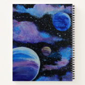 星雲と惑星宇宙 ノートブック (裏面)