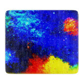 星雲と銀河系の美しい。買今 カッティングボード (正面)