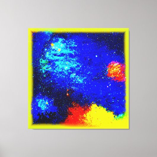 星雲と銀河系の美しい。買今 キャンバスプリント (正面)