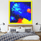 星雲と銀河系の美しい。買今 キャンバスプリント (インサイチュ (寝室))