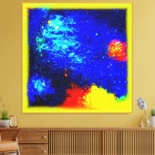 星雲と銀河系の美しい。買今 キャンバスプリント (インサイチュ (リビング))