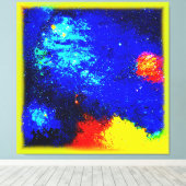 星雲と銀河系の美しい。買今 キャンバスプリント (インサイチュ (ウッドフロア))