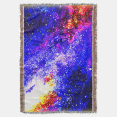 星雲と銀河系の美しい。買今 スローブランケット (正面縦)
