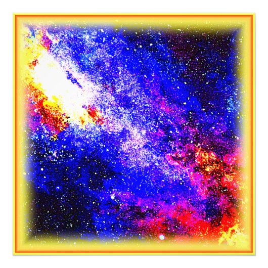 星雲と銀河系の美しい。買今 フォトプリント            (正面)