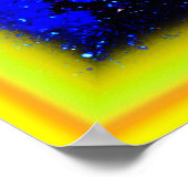 星雲と銀河系の美しい。買今 ポスター (角)