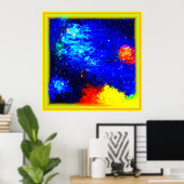 星雲と銀河系の美しい。買今 ポスター (ホームオフィス)