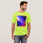 星雲と銀河系の美しい。買今 Tシャツ (正面フル)