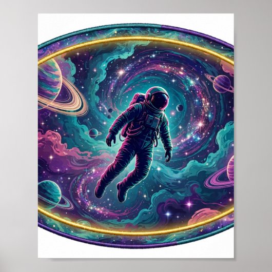 星雲に消えて ― 宇宙飛行士の宇宙芸術 ポスター (正面)