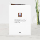 星雲のオリオンの天文学の茶色がかった鋼色のベージュ空は主演します サンキューカード (裏面)