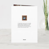 星雲のオリオンの天文学の茶色がかった鋼色のベージュ空は主演します サンキューカード (裏面)