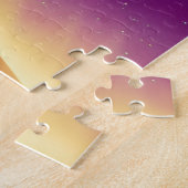 星雲の下の宇宙ピラミッド神秘的な風景 ジグソーパズル (側面)